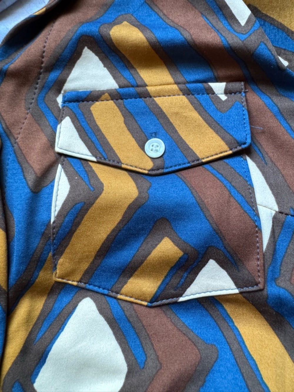 [J. McLaughlin] Brynn Geo Print Shirt Dress – Effortless Classic Sz: XS - Picture 9 of 11